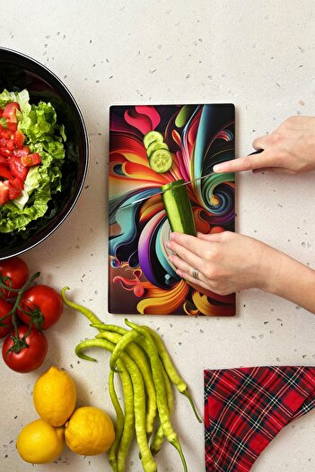 Decorita Glass Cutting Plate - Glass Cutting Board| Zen| 17cm x 29cm