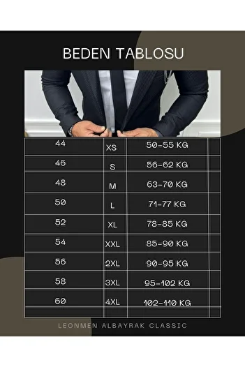leonmen Italian Style Men's Slimfit Wool Blazer Jacket