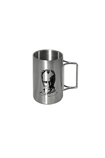Orcamp Atatürk Out-1800 - Steel Cup Mug with Foldable Handle