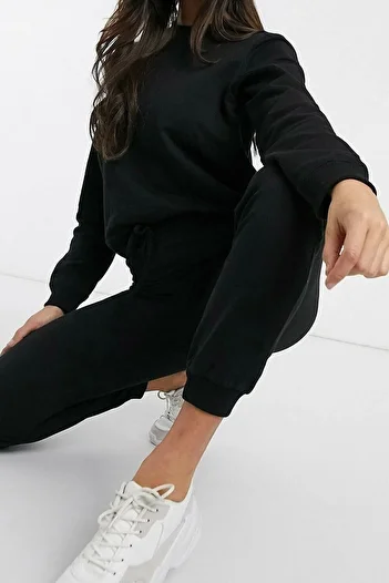PALPİTO Set de pijamale de damă din bumbac negru