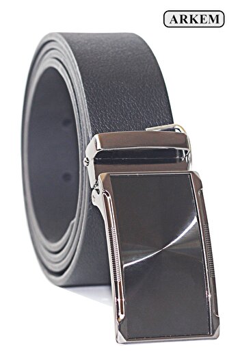 Arkem Men's Belt Mechanical Buckle Jean and Canvas Belt 3.5 cm