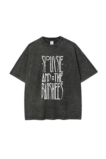 Touz Washable Siouxsie And The Banshees Printed Unisex Oversize Vintage T-shirt
