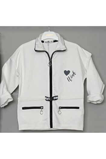 Wink & wink Kids Girls Zippered Tracksuit Set