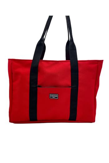 Differ Studio Red Unisex Waterproof 2-Piece Beach/arm/shoulder/sports Bag with Black Inner Bag