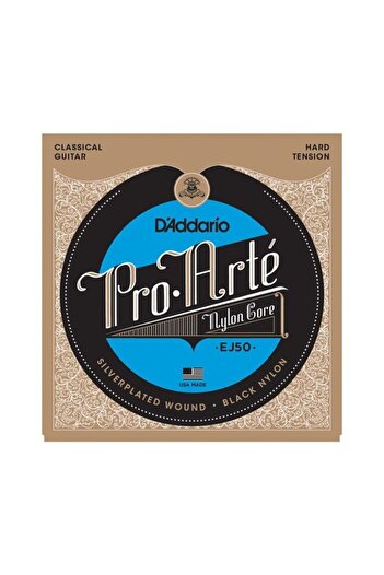 Daddario Ej50 Classic Wire Set Hard Tension Black