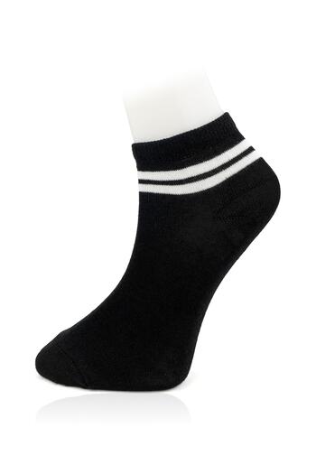Line Smart Pack of 6 Women's Striped Cotton Seasonal Booties Socks