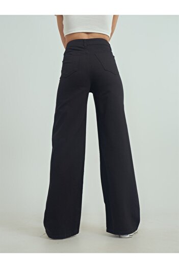 DRC trend Jet Black Extra High Waist Lycra Jean Trousers