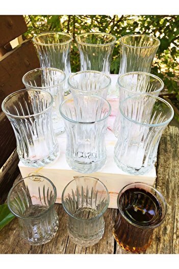 Oslo 12 pcs Elysia Model Glass Tea Cup 12 pcs Glass 160 ml