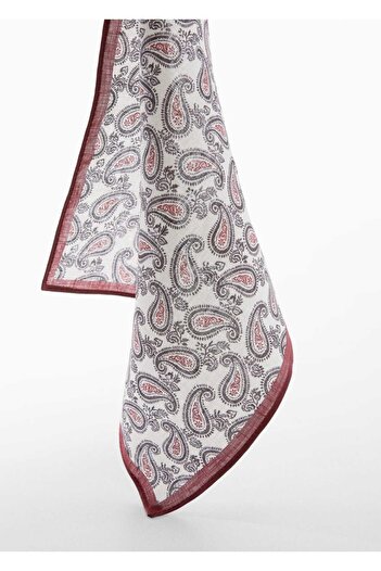 MANGO Man Linen Square Pocket Handkerchief