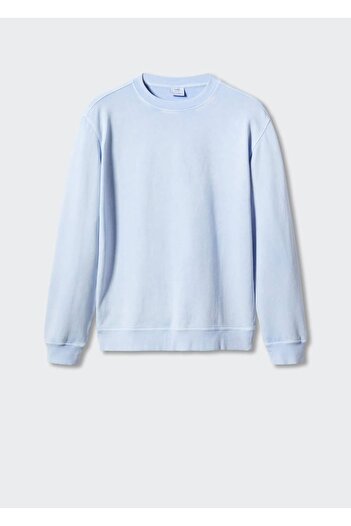 MANGO Man Boyanmış Pamuklu Sweatshirt