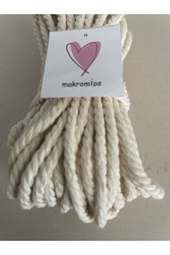 Makromİps MACROME ROPE 10 meters 3 Twist Twist COTTON ROPE KEYCHAIN RAINBOW MULTI-PURPOSE HOBBY STRING