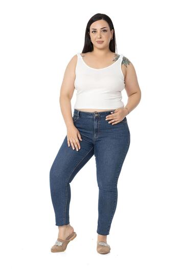DISENTIS MODEST Plus Size Straps Gathered Draped Crop Ecru Body