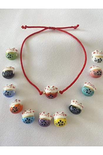BeryDenz Red Anklet with Cat - 12 different color options