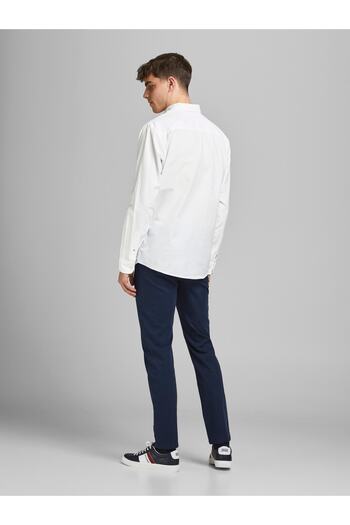 Jack & Jones Hemd Langärmliges Oxford Shirt with Button Kragen