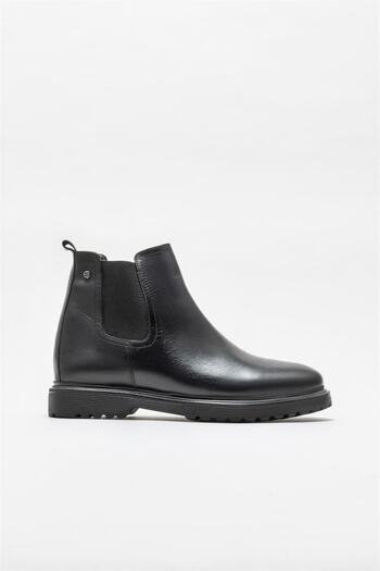 Elle Shoes Siyah Deri Erkek Günlük Bot