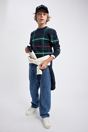 DeFacto Boy's Crew Neck Knitwear Sweater A3297a823au