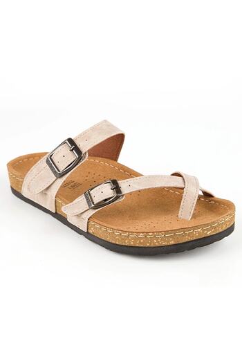 Muya Camilia Women's Cream Daily Slippers 31101