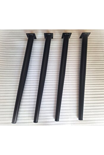 DEMONTEPARK 4 picioare conice din metal negru - picior unghiular de 72 cm (diametrul țevii 5,1 cm)