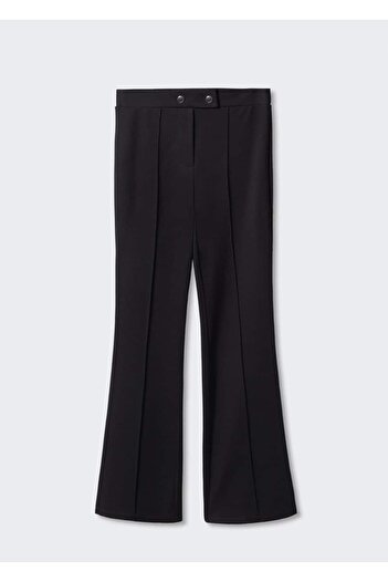 MANGO Woman Düğmeli Flared Pantolon