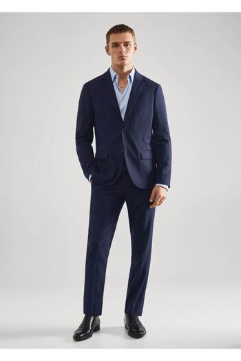 MANGO Man Super Slim Fit Fabric Trousers