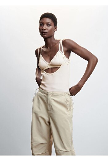 MANGO Woman Backless Knitted Top