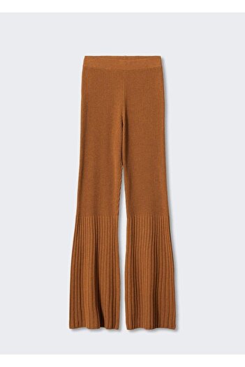 MANGO Woman Flared Triko Pantolon