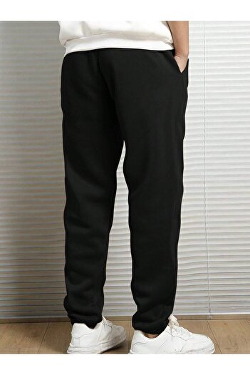 MODARİCH Dragon Jogger Sweatpants - Black Printed Elastic Leg Raised High Waist