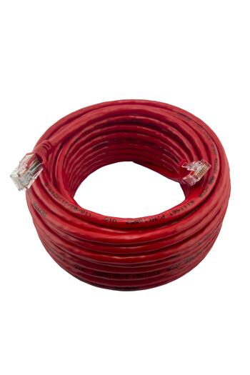 DERKAB 1 Metre Cat6 Network-Ağ-Ethernet Kablosu Kırmızı