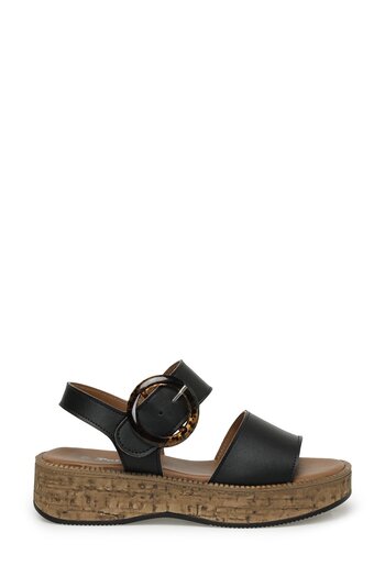Polaris 321820.Z 3FX Black Women's Thick Sole Sandals