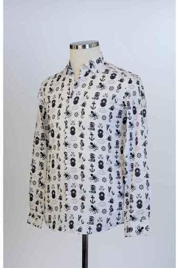 Paul Martin Canadian 100% Cotton Patterned Printed Digital Men's Shirt PM3436R29