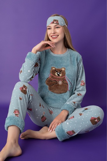 Asel Women's Fleece Pajama Set