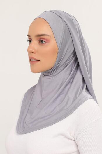 Altobeh Ready Luxury Practical Hijab Chiffon Shawl Gray
