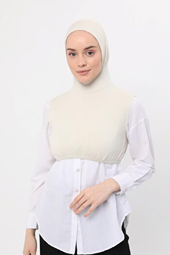 Altobeh Zero Sleeve Neck Collar Boneli Half Body Cream