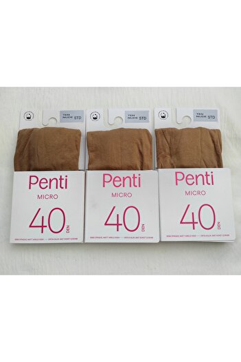 Penti Micro 40 Den Medium Thick Matte Socks (Short Socks) 3-Piece