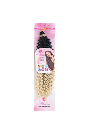 KONAK PERUK Black Platinum Ombreli Afro Wave Hair