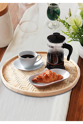 HOMİNG Bamboo 2-Piece Presentation Tray Set 40 and 35 Cm M-3068