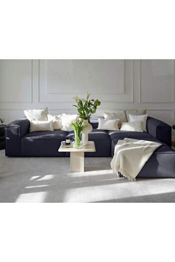 ERİZA Relax Soft 4 Modül Köşe Takımı (KOYU MAVİ) Keten 560