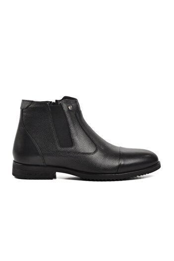 Pierre Cardin 11925251-24K Мъжки ботуши с цип от естествена кожа, черни