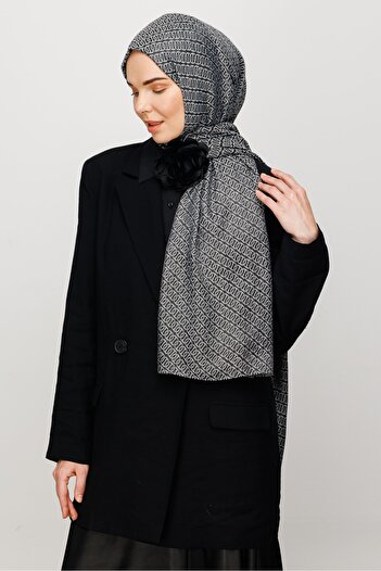 Mooncorn Forever Pattern Shiny Jacquard Shawl