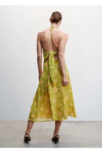 MANGO Woman Çiçek Desenli Elbise