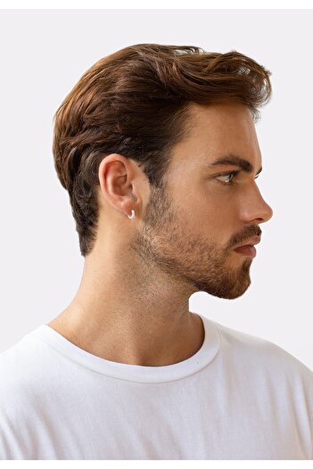 KUZZOI Ohrringe Herren Creolen Set Oxidiert Vergoldet 925 Silber
