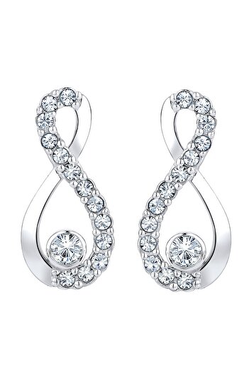 ELLI Ohrringe Infinity Kristalle 925 Silber