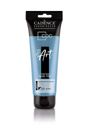 Cadence Proart Heavy Body Metalik Ultra Parlak Akrilik Boya Prd-511 Akdeniz Gökyüzü 120ml