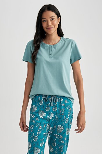 DeFacto Fall In Love Regular Fit Kısa Kollu Takımı