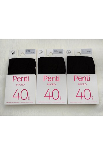 Penti Micro 40 Den Medium Thick Matte Socks (Short Socks) 3-Piece