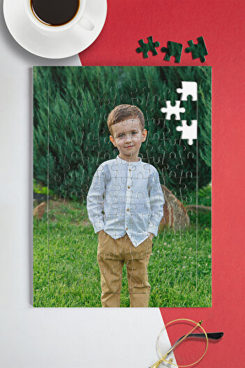 HediyeLabs Kişiye Özel Fotoğraflı Yapboz Puzzle - 99 Parça A4 Resimli Pazıl Yapboz Erkek Çocuk Hediyesi