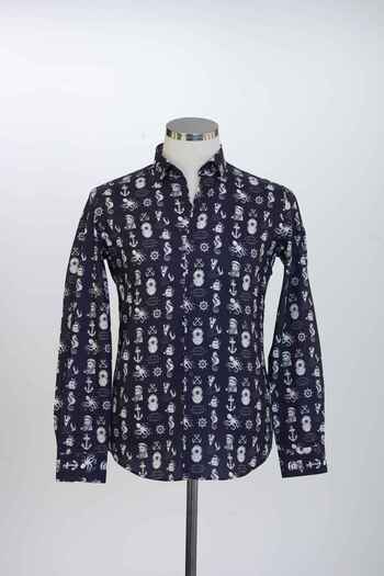 Paul Martin Canadian 100% Cotton Patterned Printed Digital Men's Shirt PM3451R08