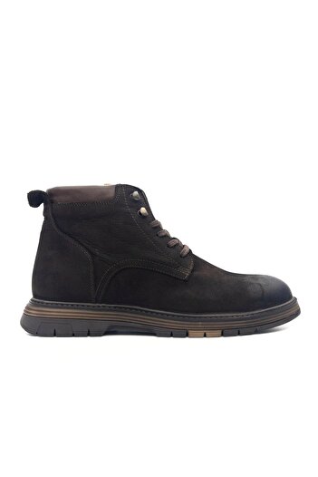 KOMCERO 1233 Men's Nubuck Leather Zippered Casual Boots
