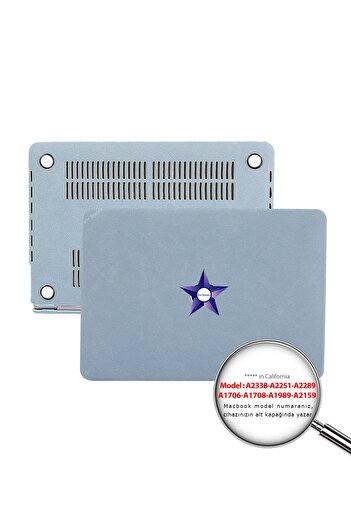 Mcstorey Macbook Pro Kılıf 13inç M1 M2 Çip Kumaş Kaplama A1706 A1708 A1989 A2159 A2251 A2289 A2338 Goat01