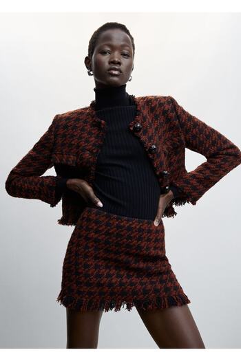 MANGO Woman Tweed Skirt